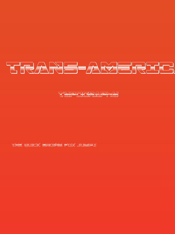 Trans-America Platinum Poster