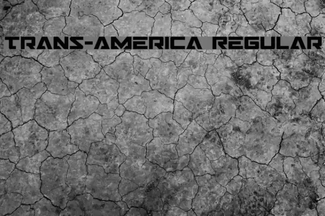 Trans-America Regular Font examples