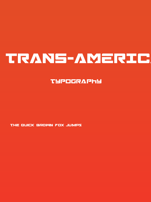 Trans-America Regular Poster