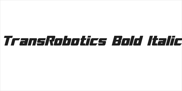 TransRobotics Bold Italic Logo