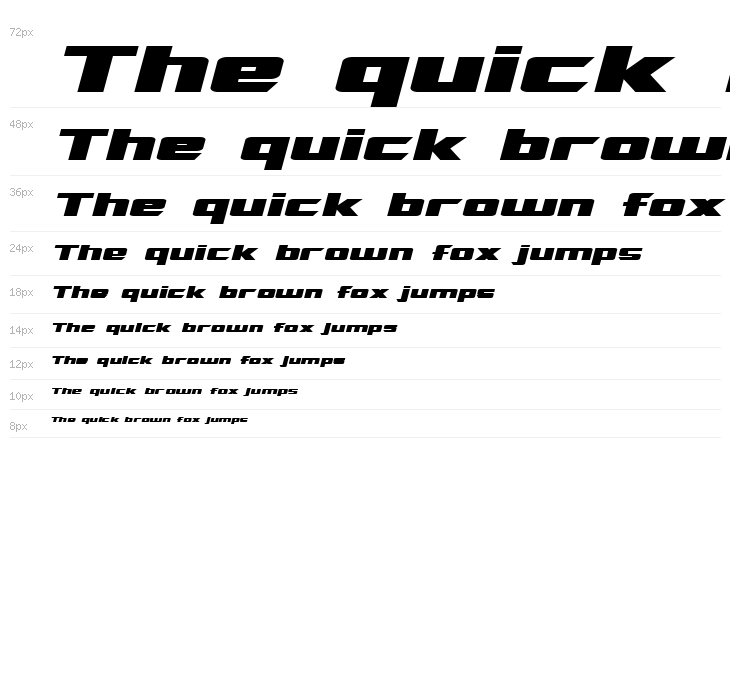 TransRobotics Extended Italic Waterfall