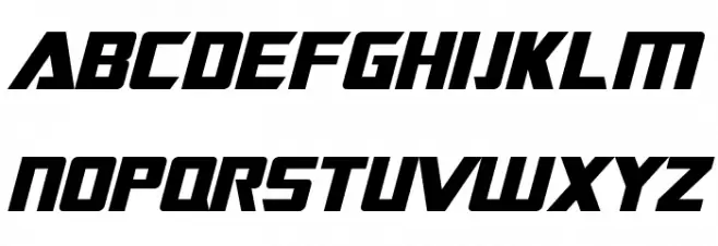 TransRobotics Italic フォント 大文字