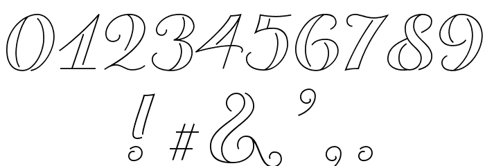 Transatlantic Cruise Demo Font OTHER CHARS