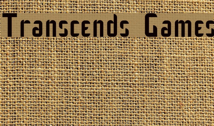 Transcends Games Font examples