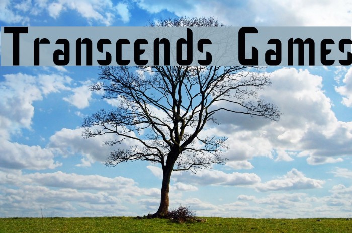Transcends Games Font examples