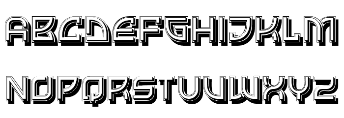 Transcorner Regular Font LOWERCASE