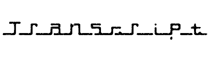 Transcript Font