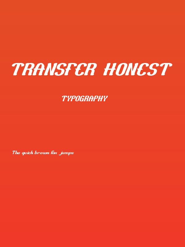 Transfer Honest Poster