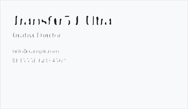 Transfer51 Ultra Business Card