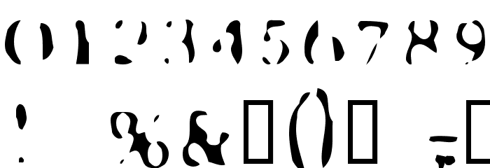 Transfer51 Font OTHER CHARS