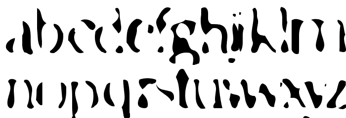 Transfer51 Font LOWERCASE