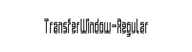TransferWindow-Regular  नि: शुल्क फ़ॉन्ट्स डाउनलोड
