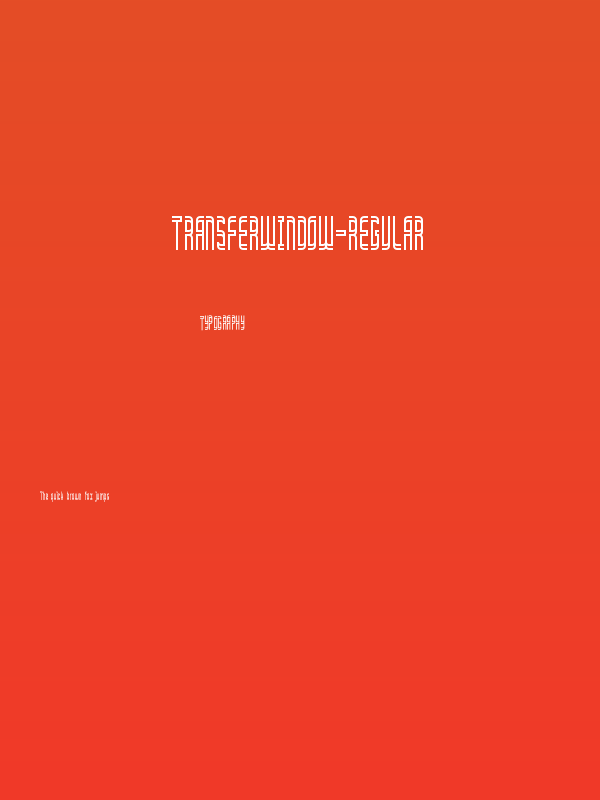 TransferWindow-Regular Poster