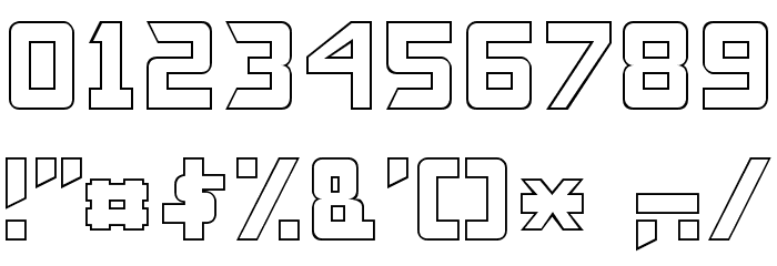 Transformers Hollow Normal Font OTHER CHARS