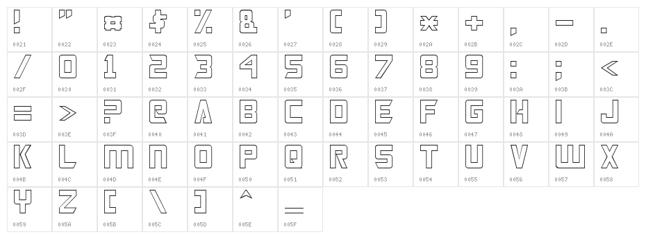 Transformers Hollow  Normal Character Map
