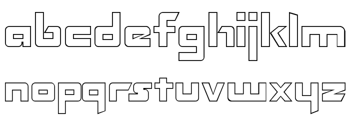 Transformers Hollow Normal Font LOWERCASE