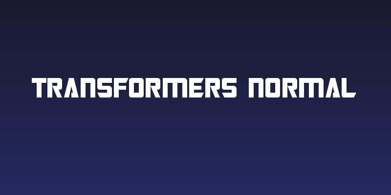 Transformers Normal Social Header