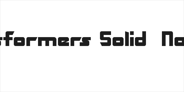 Transformers Solid  Normal Logo