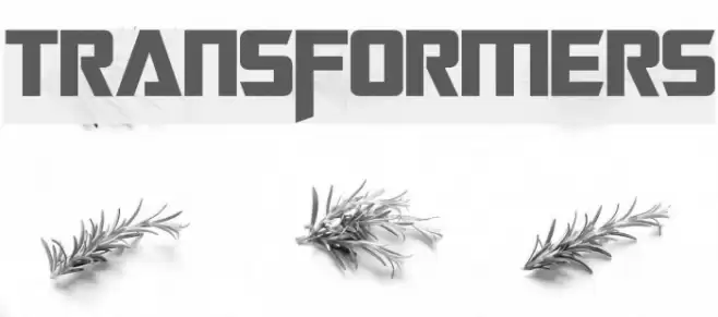Transformers Font examples