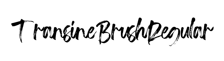 Transine  Brush Regular  Скачать бесплатные шрифты
