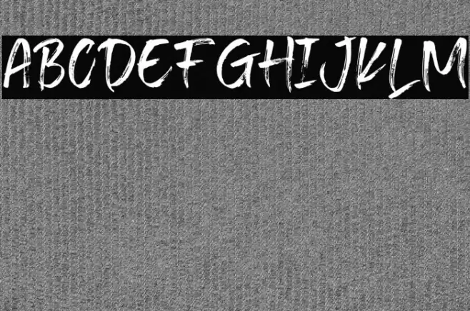 Transine  Brush Regular Font examples