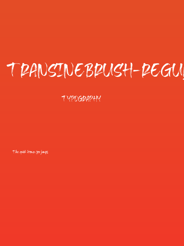 TransineBrush-Regular Poster