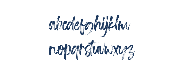 TransineBrush-Regular Lowercase