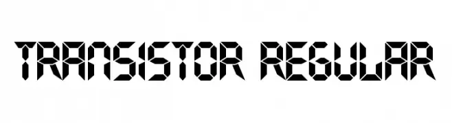 Transistor Regular  Frei Schriftart Herunterladen