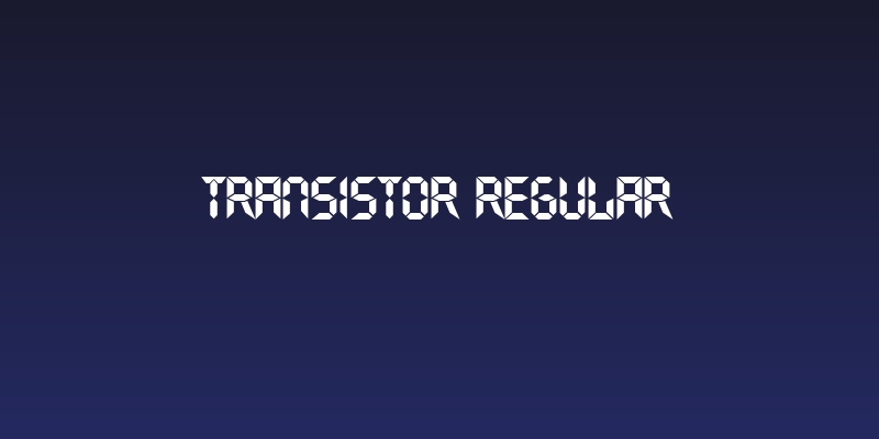 Transistor Regular Social Header