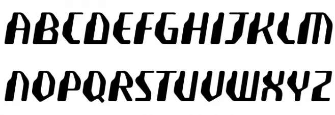 Transistyr Schriftart Groß