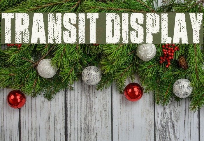 Transit Display Font examples