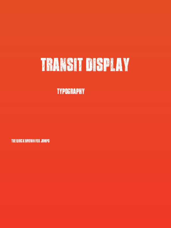 Transit Display Poster