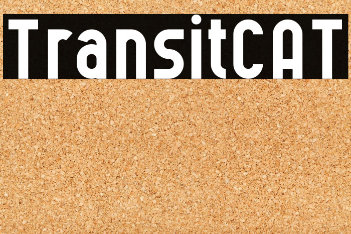 TransitCAT Font examples