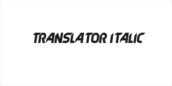 Translator Italic Logo