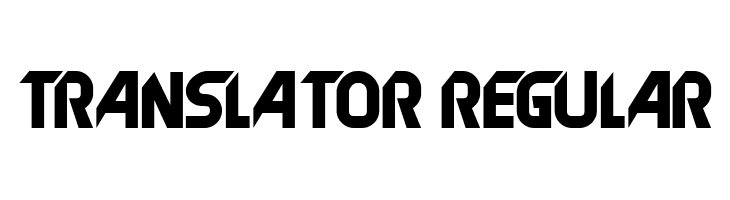 Translator Regular  Descarca Fonturi Gratis