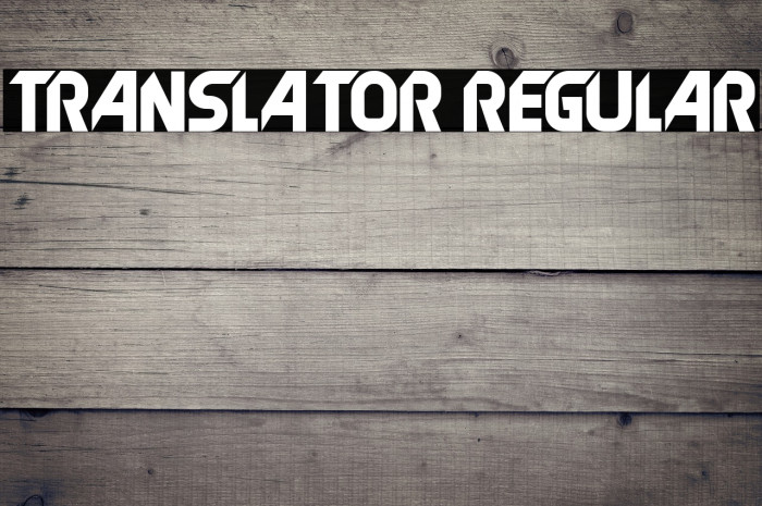 Translator Regular Example 2