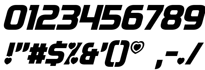 Transmaidens Italic Font OTHER CHARS