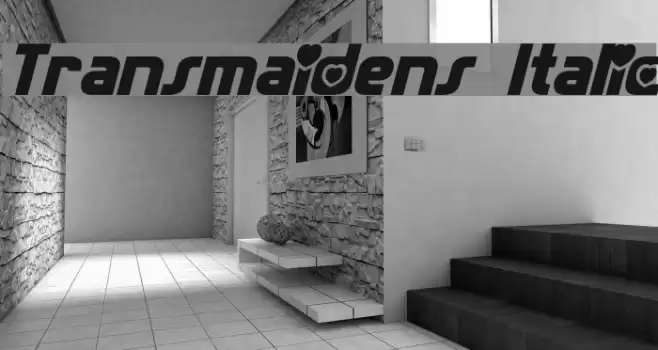 Transmaidens Italic Font examples