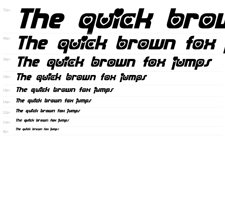 Transmaidens Italic Waterfall