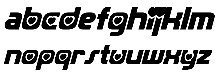 Transmaidens Italic Font LOWERCASE