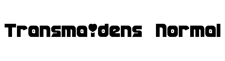 Transmaidens Normal  フリーフォントのダウンロード