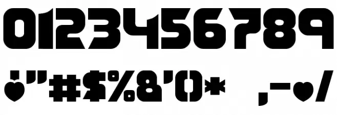 Transmaidens Normal Font OTHER CHARS