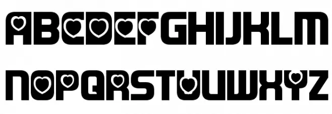 Transmaidens Schriftart Groß