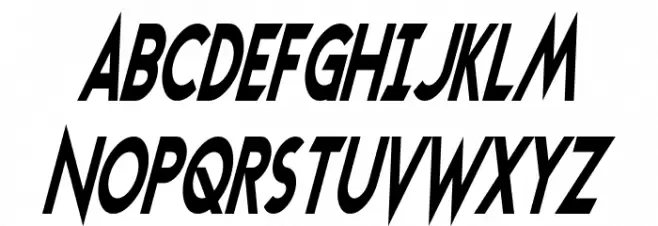 Transmetals Condensed Italic Fuentes MAYÚSCULAS