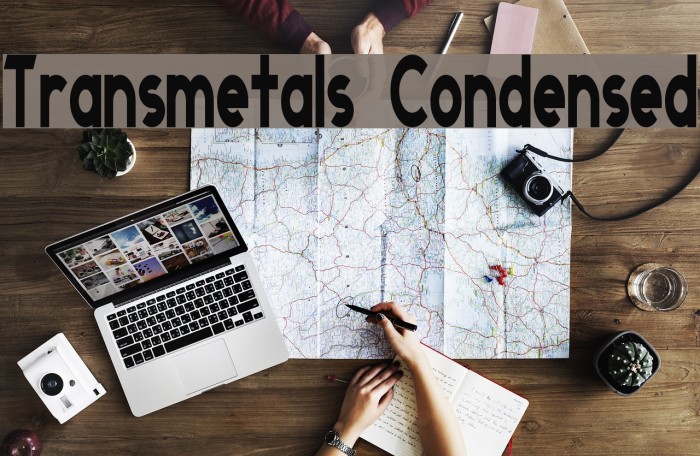 Transmetals Condensed Font examples