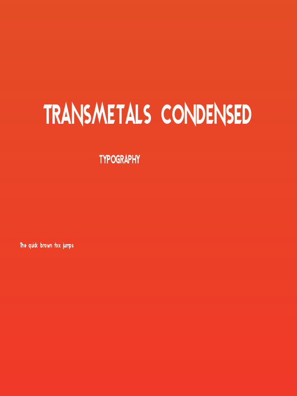 Transmetals Condensed Poster