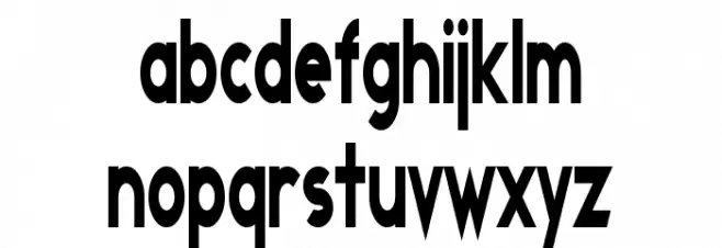 Transmetals Condensed Font LOWERCASE