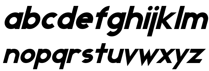 Transmetals Italic Font LOWERCASE