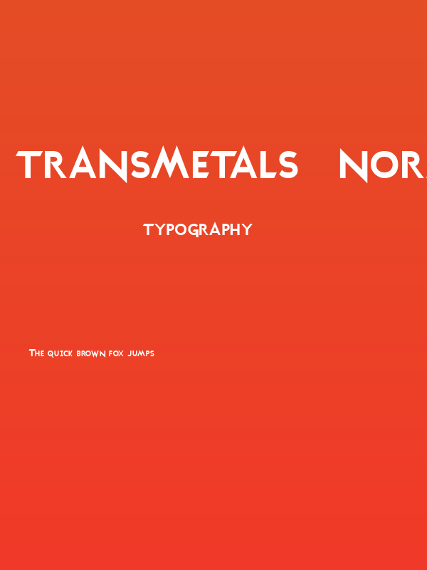 Transmetals   Normal Poster