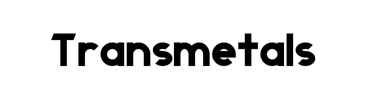Transmetals  font caratteri gratis